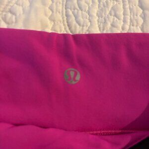 Lululemon Leggings Womens 2 Black Pink Reversible Wunder Under Crop Gym Yoga